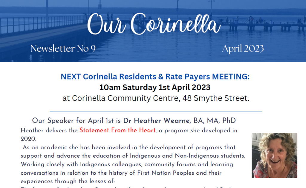 9. Our Corinella April 2023